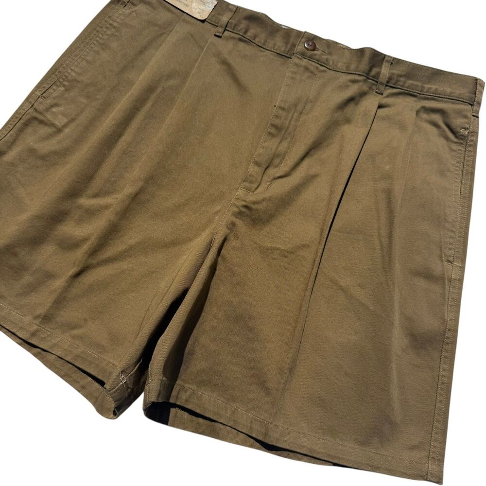 Vintage 1990s Abercrombie & Fitch Chino Shorts 38 Khaki Pleated Deadstock NWT